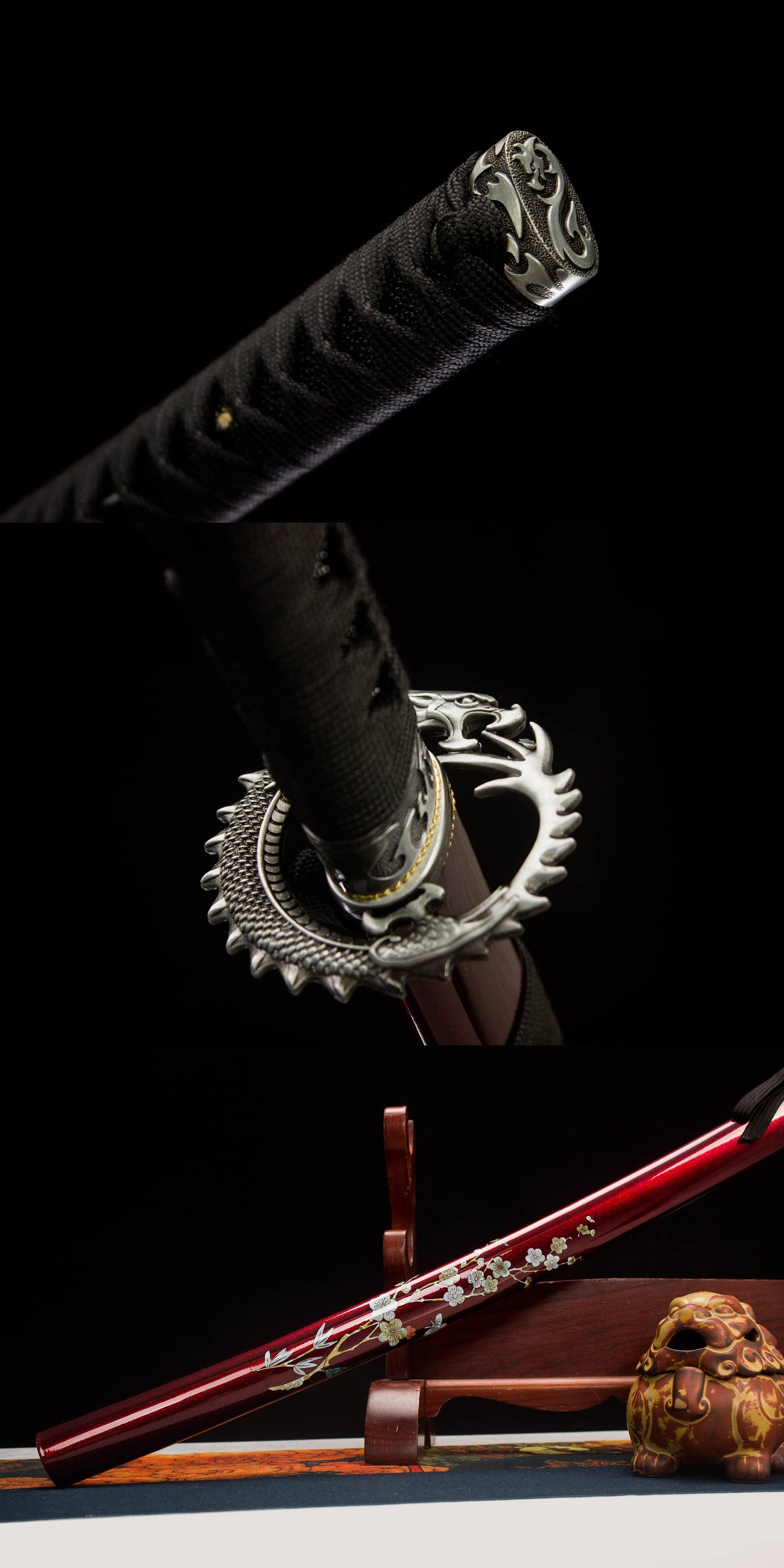 The Blood Katana with Dragon Fitting