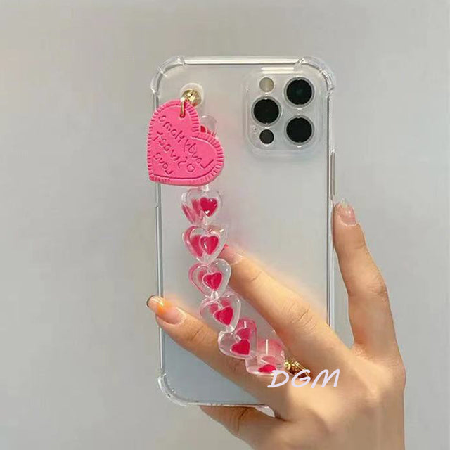 Bracelet Chain Case for LG Soft Crystal Silicone Cover Shell