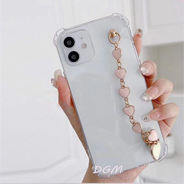 Bracelet Chain Case for LG Soft Crystal Silicone Cover Shell