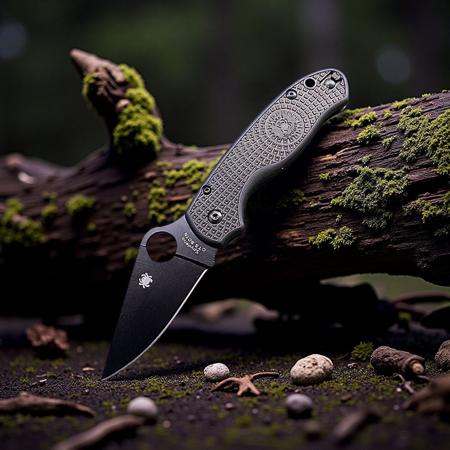Spyderco C223 Pocket Knife Light Weight Plain Edge