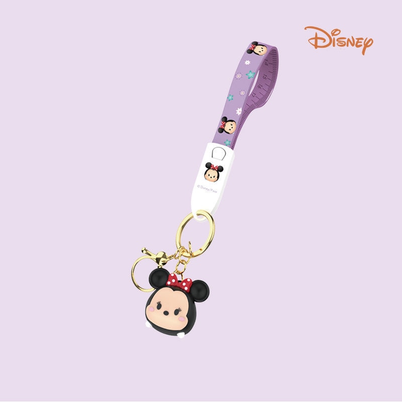 Lotso Mickey 3 in 1 Data Cable Charger Key Chain For Android Apple Samsung Huawei