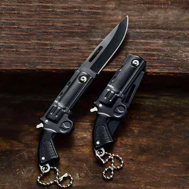 Shotgun Knife Easy Carry Gun Shape Tactical Folding Key Chain Knife