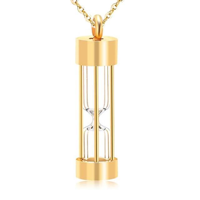 PIGGOODS Eternity Memory Hourglass Urn Necklace