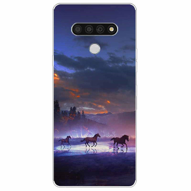 For LG Stylo 6 Case Silicone Soft Landscape TPU Phone Cover