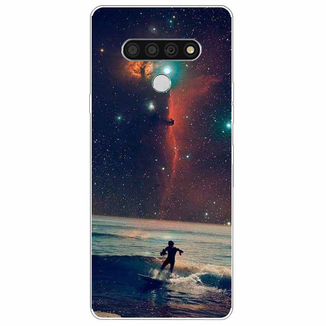 For LG Stylo 6 Case Silicone Soft Landscape TPU Phone Cover