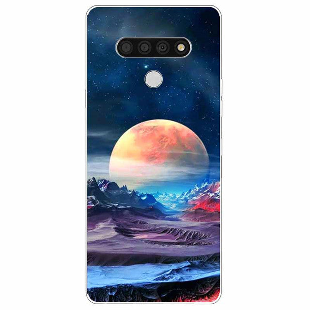 For LG Stylo 6 Case Silicone Soft Landscape TPU Phone Cover