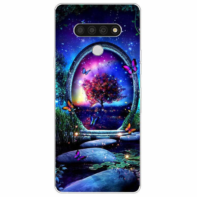 For LG Stylo 6 Case Silicone Soft Landscape TPU Phone Cover