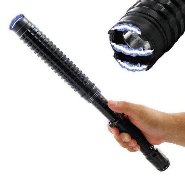 Extendable Baton Stun Taser Gun LED Flashlight(3in1) HY-X10