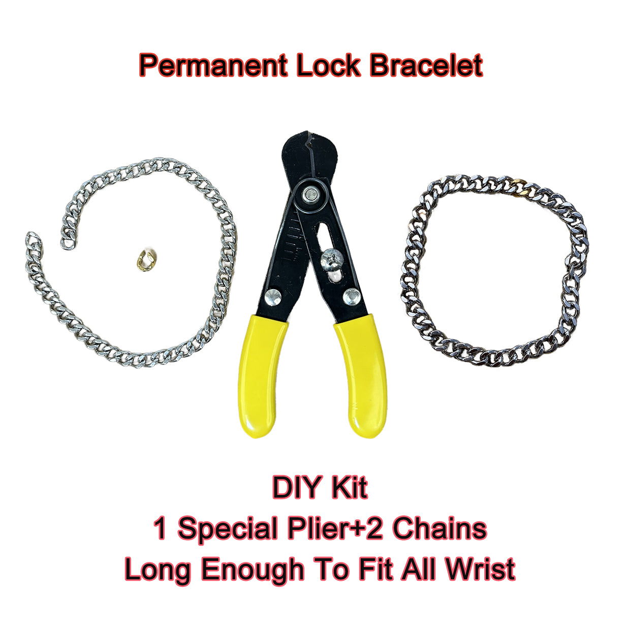 DIY kit Permanent Forever Lock Bracelet For Couple Best Friend Water Proof Do not rust turn green friendship bracelet