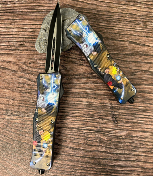 Naruto OTF Knife ABS handle