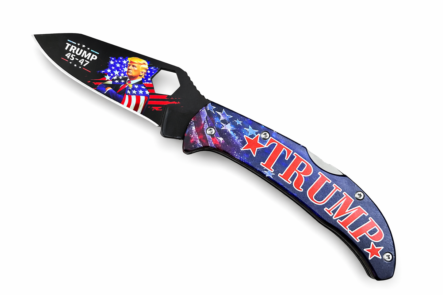 Full Steel Trump Folding Knife,Back Lock Knife,Belt Clip Pocket Knife