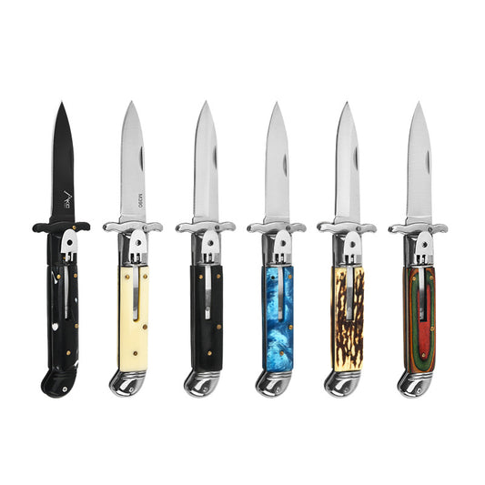 New Handle AKC Swinguard Stiletto Automatic Switchblade