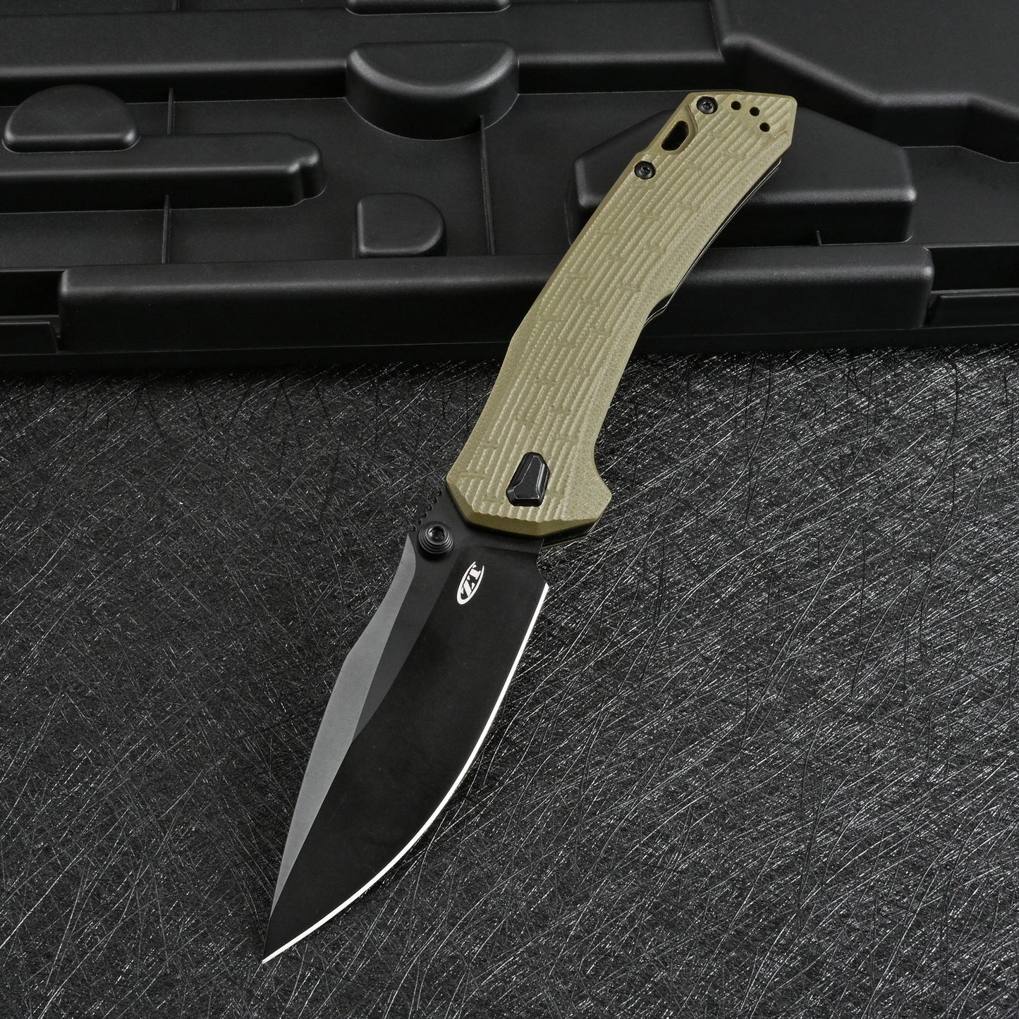 ZT Model 0203 DuraLock Folding Knife 4" CPM-M4 Black PVD Drop Point Blade