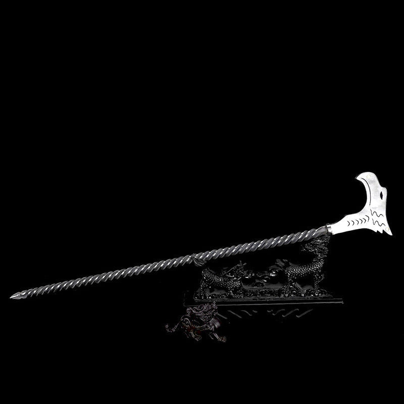 Full Steel Dragon/Bird Walking Stick Twisted Stick