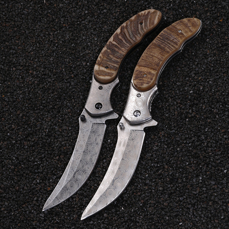 Wicked Persian Knife with Sheep Horns Handle