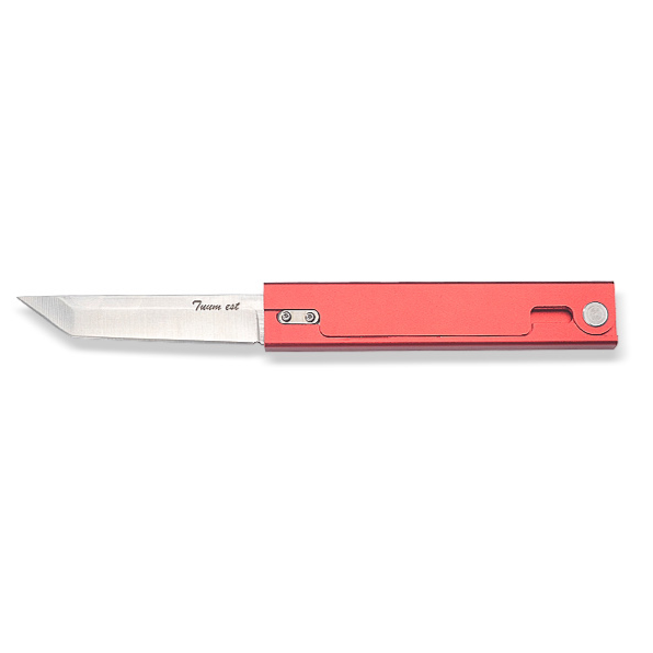 Red Gravity Knife Aluminium Handle