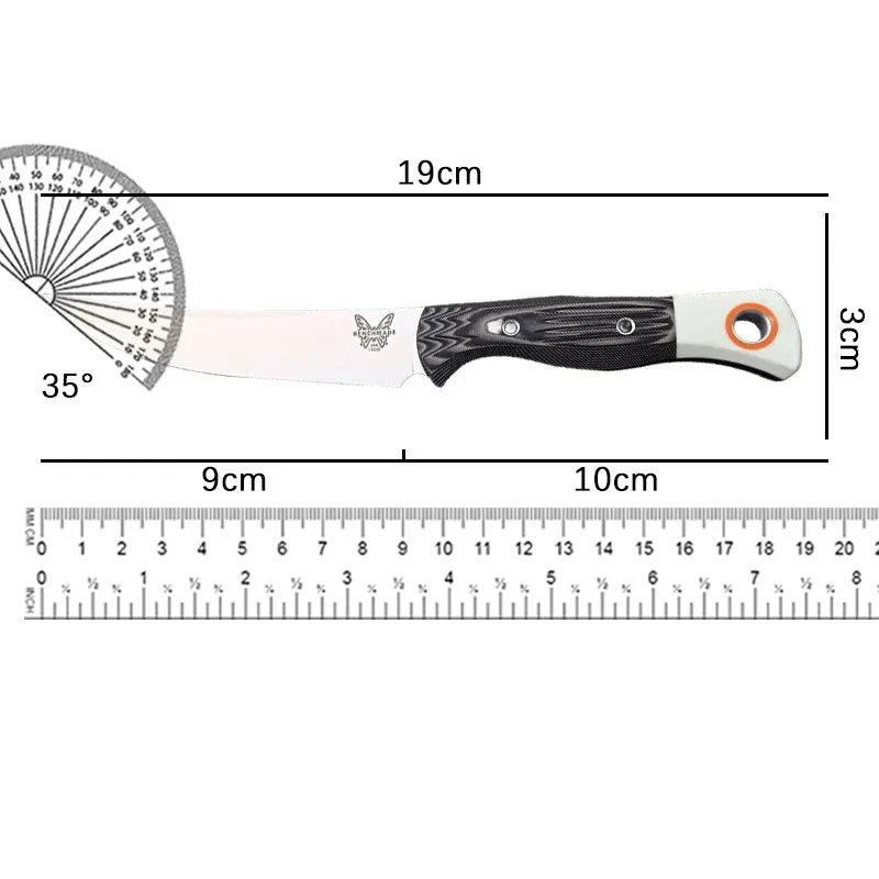 BM15500-1 Fish Hunting Knife Fixed Camping Knife