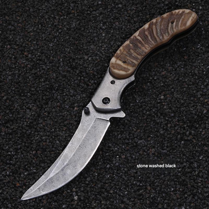 Wicked Persian Knife with Sheep Horns Handle