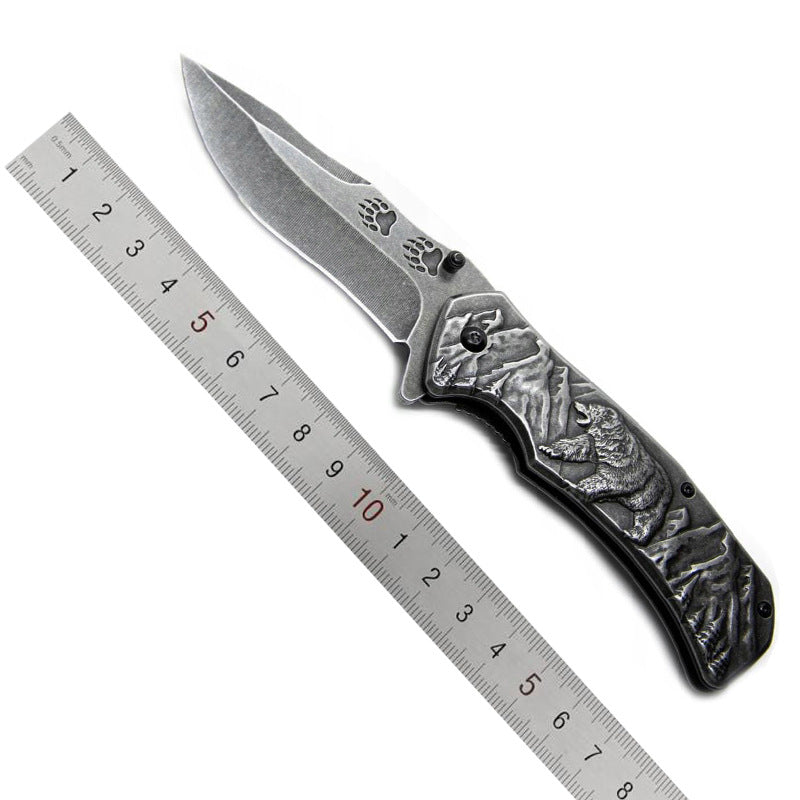 3D Bear Folding Knife