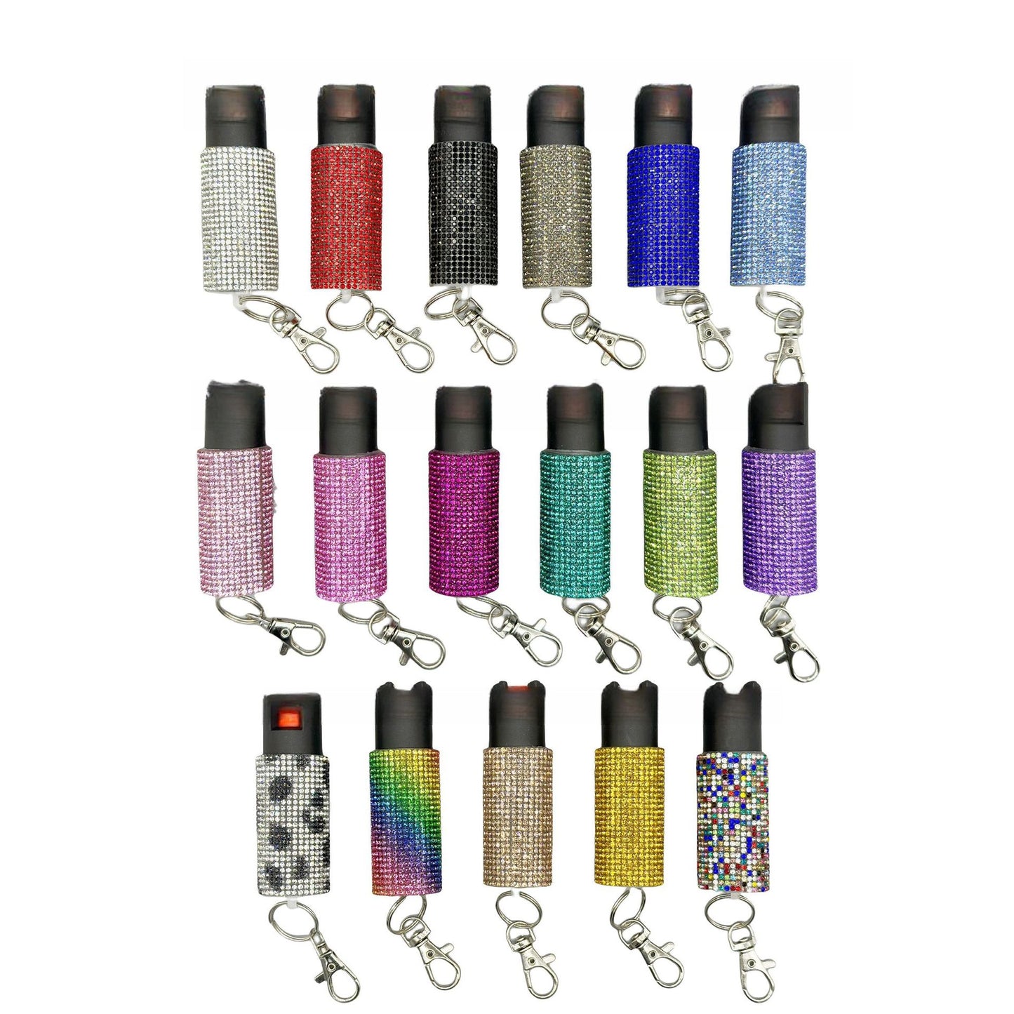 Diamond Pepper Spray Key Chain Self Defense Tool