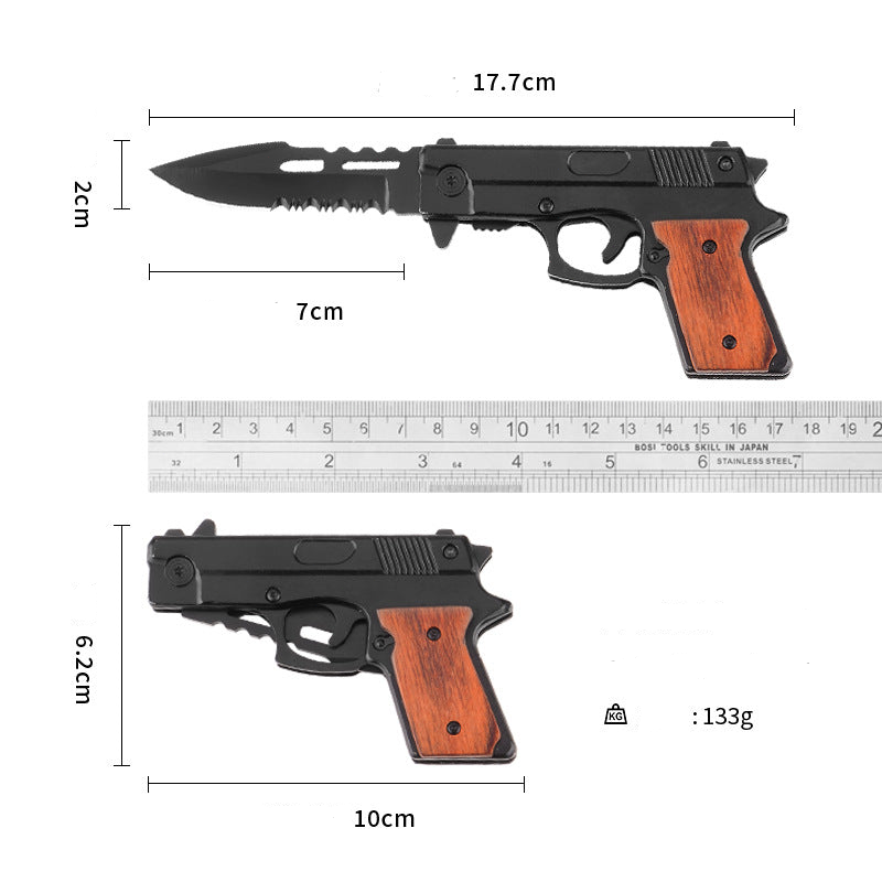 Gun Shape Pistol Folding Knife