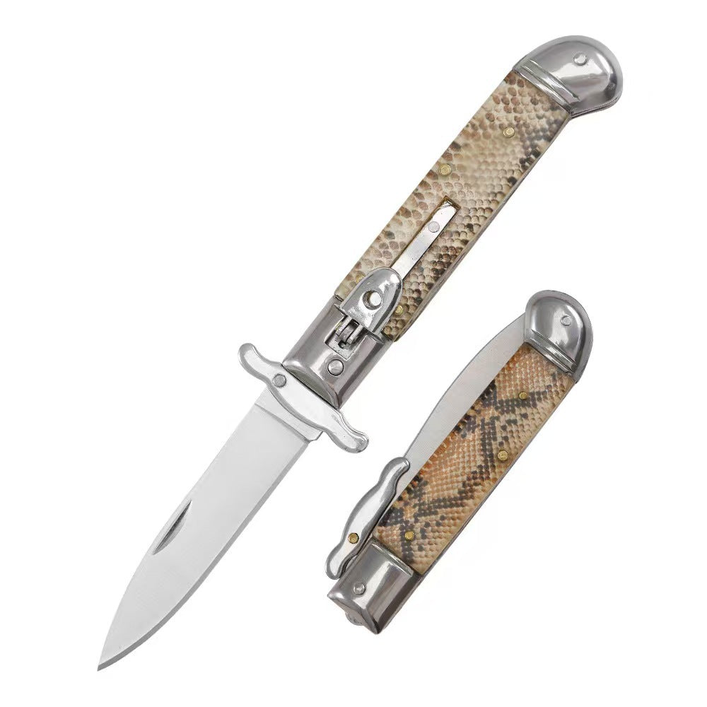 New Handle AKC Swinguard Stiletto Automatic Switchblade