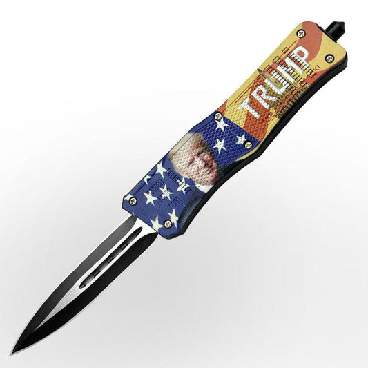 Trump ABS Handle OTF Knife Microtech Trump Supporters Knife