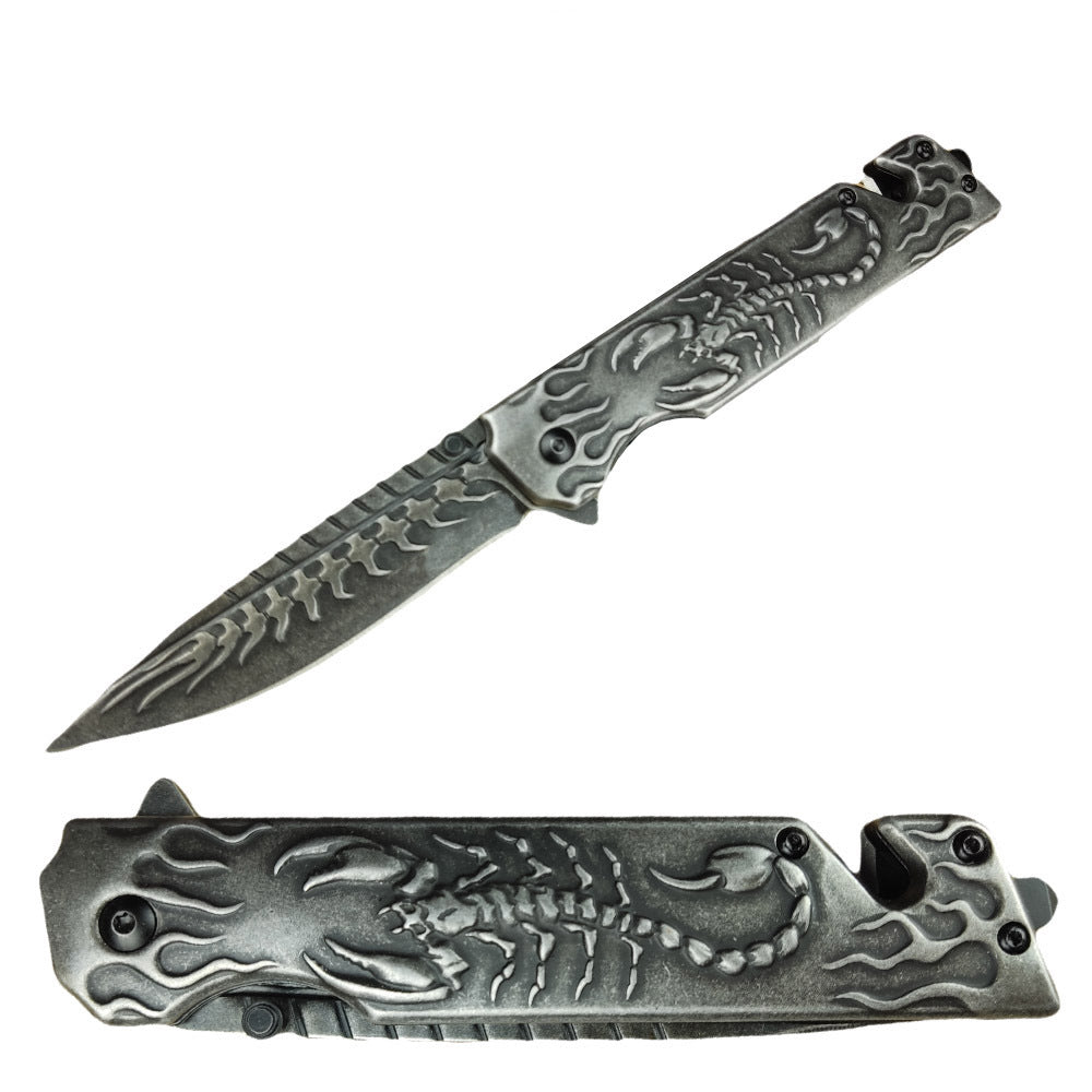 3D Scorpion Folding Knife