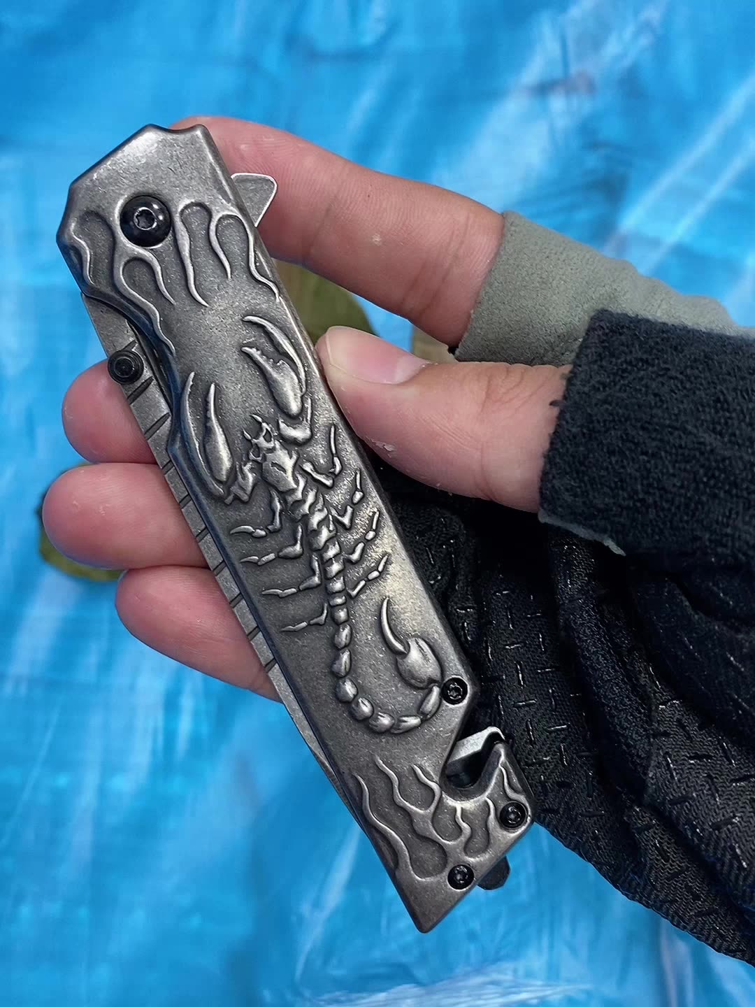 3D Scorpion Folding Knife