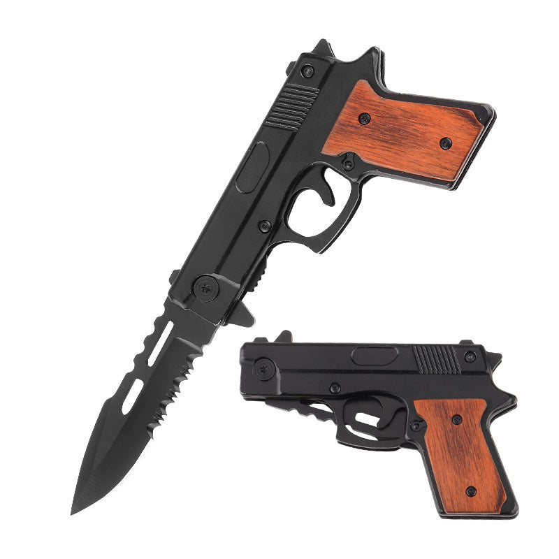 Gun Shape Pistol Folding Knife