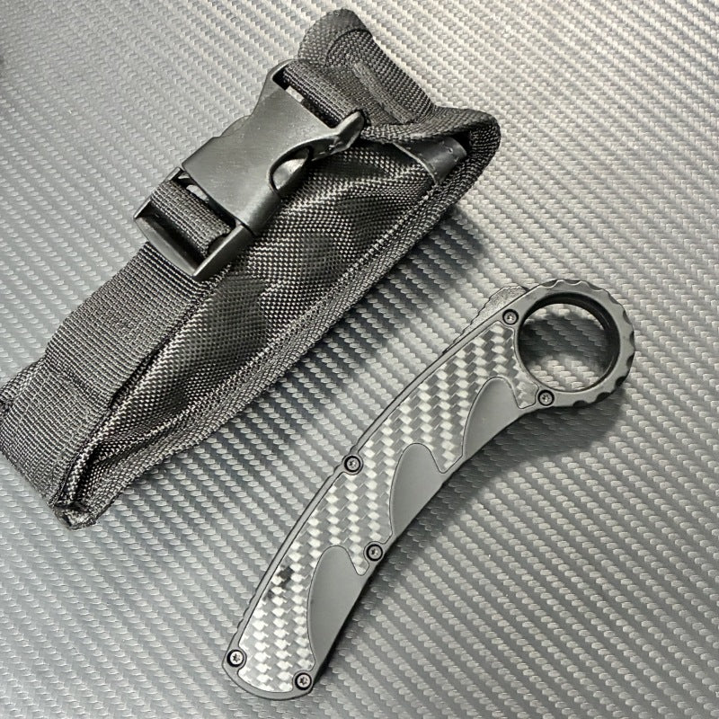 Aluminum Handle Combat Karambit OTF knife