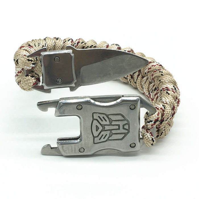 Outdoor Self-Help Self-Defense Hidden Bracelet Knife Transformers Pattern