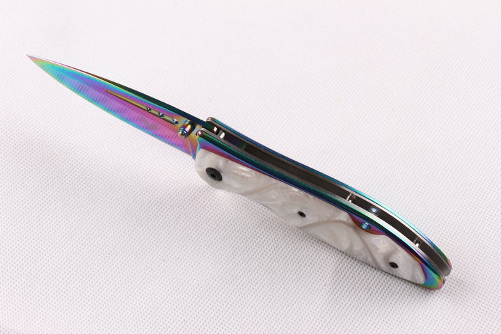 Benchmade DA76-1 White Pearl Handle