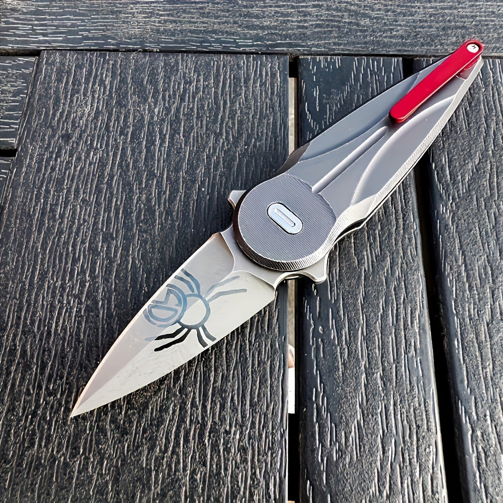 high hardness outdoor folding knife, high quality 7 series aviation aluminum alloy folding knife handle knife, rotary knife, good gift