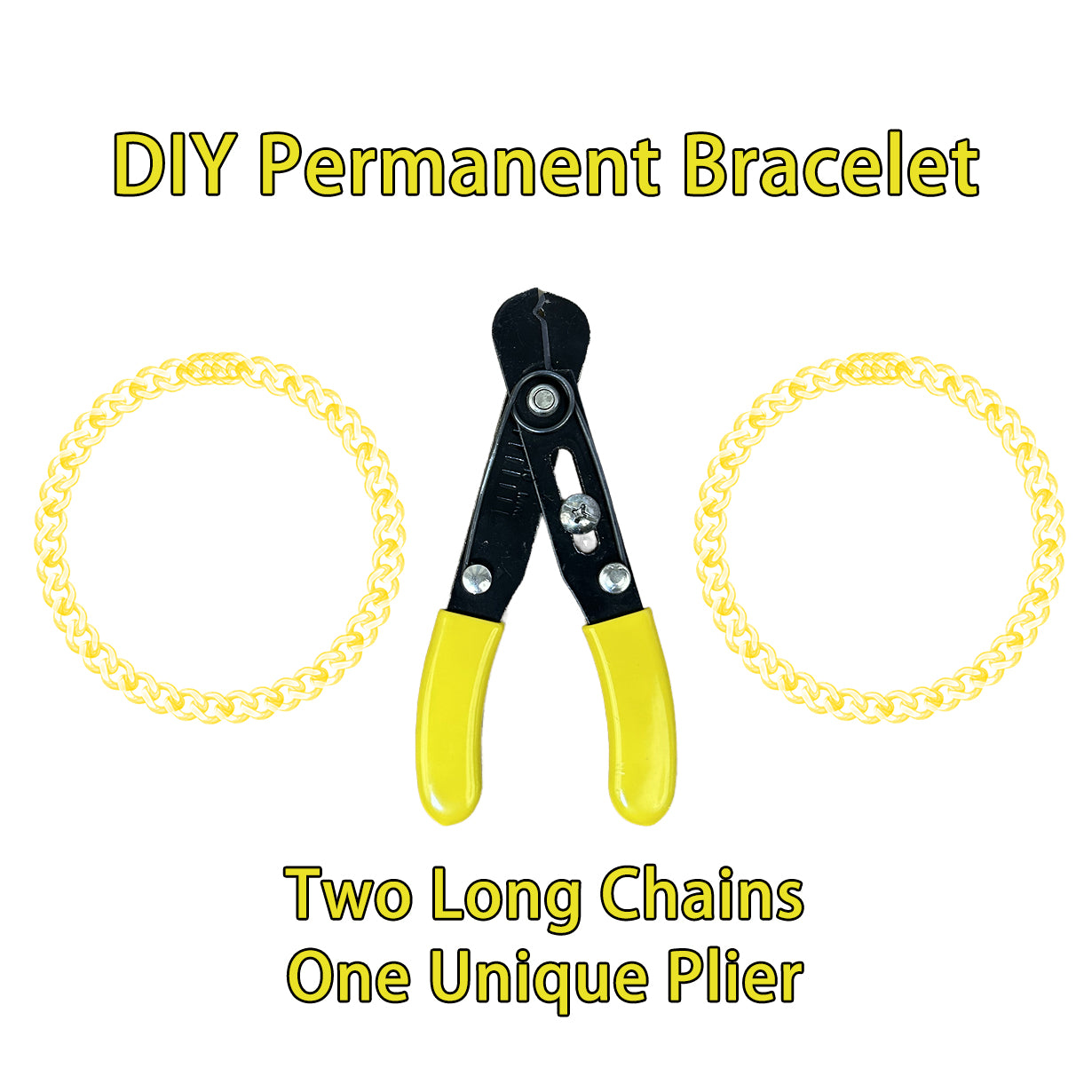 DIY kit Permanent Forever Lock Bracelet For Couple Best Friend Water Proof Do not rust turn green friendship bracelet