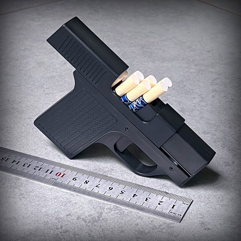 Gun Lighter Cigarette Case 2 in 1 Cool Gift For Man