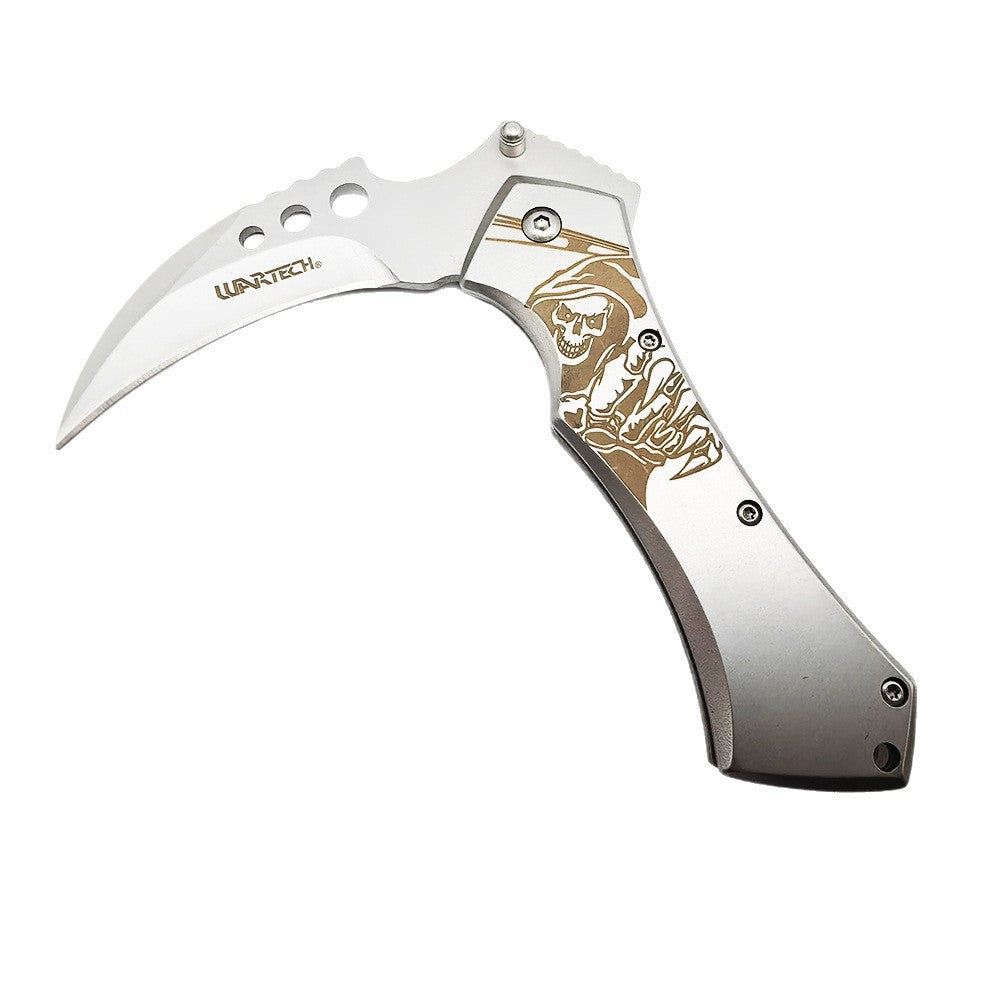 Grim Reaper Folding Sickle Pocket Knife