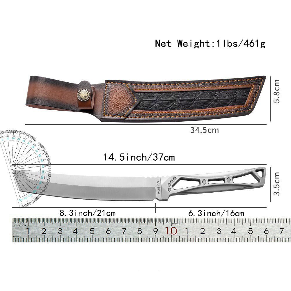 14.5in Full AUS-10 Steel Tanto