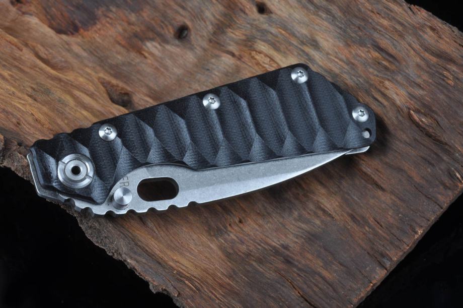 Strider Boss Folder G10 Pocket Knife/Black Dessert Color