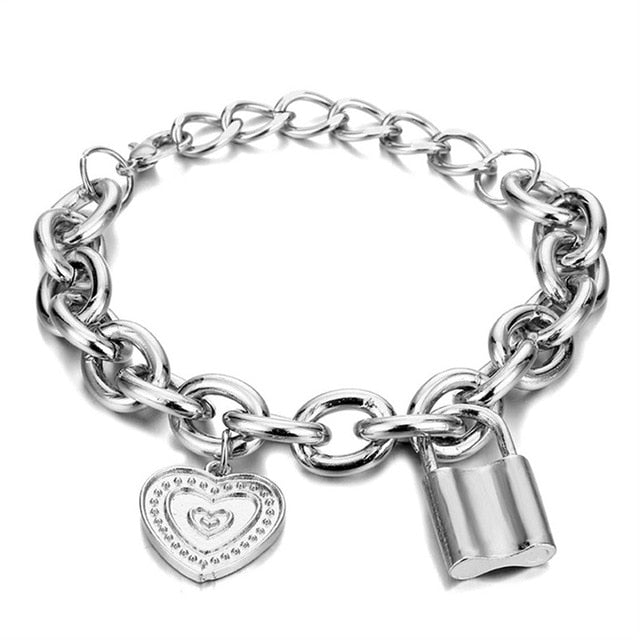 Punk Love Heart Bracelets