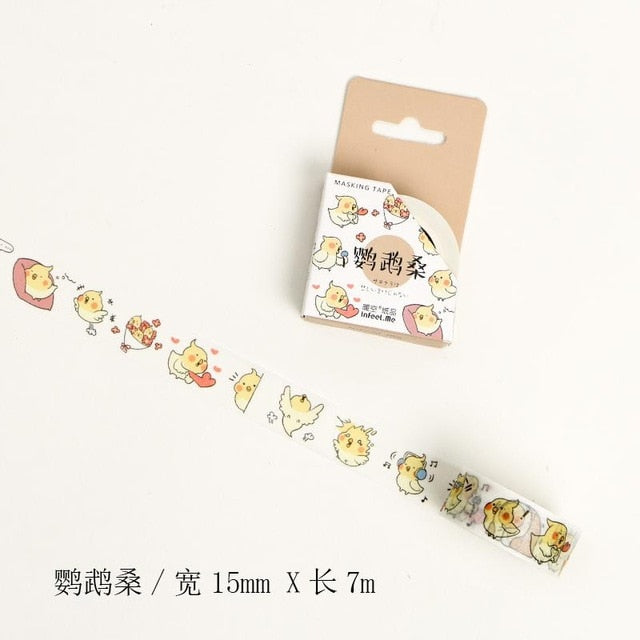 Cute Seal Panda Hamster Animals Masking Washi Tape