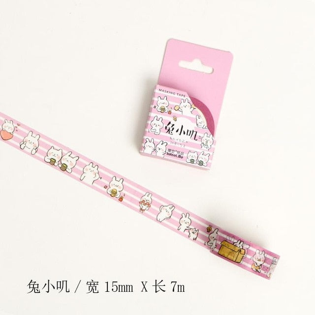 Cute Seal Panda Hamster Animals Masking Washi Tape