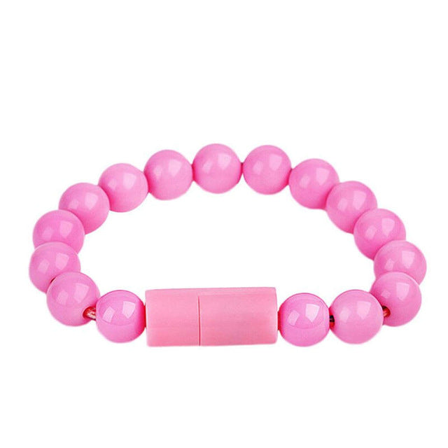 Charger Bracelet Pure Color Bead Bracelet