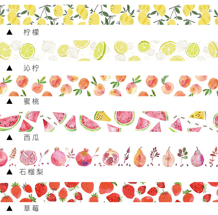 Summer Fruit Washi Tape 1PCS