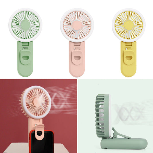 Dual-use Fill Light Handheld USB Charge Fan