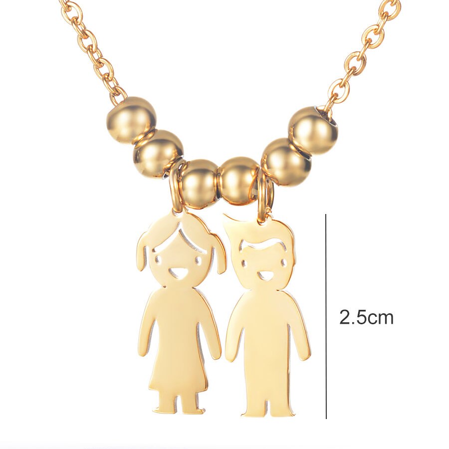 Personalized Boy Girl Pendants Family Couples BFFs Necklaces