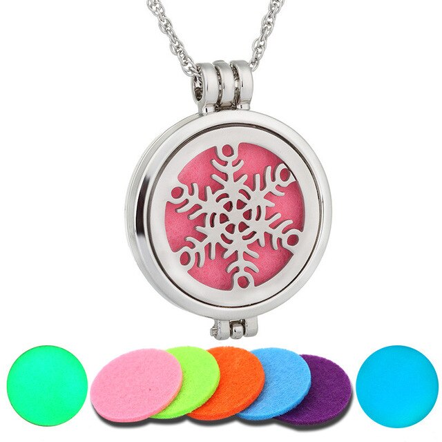 7 pcs Luminous Aromatherapy Pendant Perfume Necklace