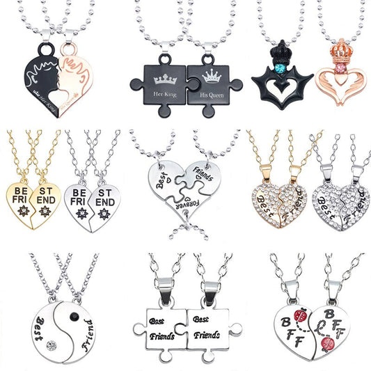 Best Friend Series BFF Necklace For 2-8 BFs