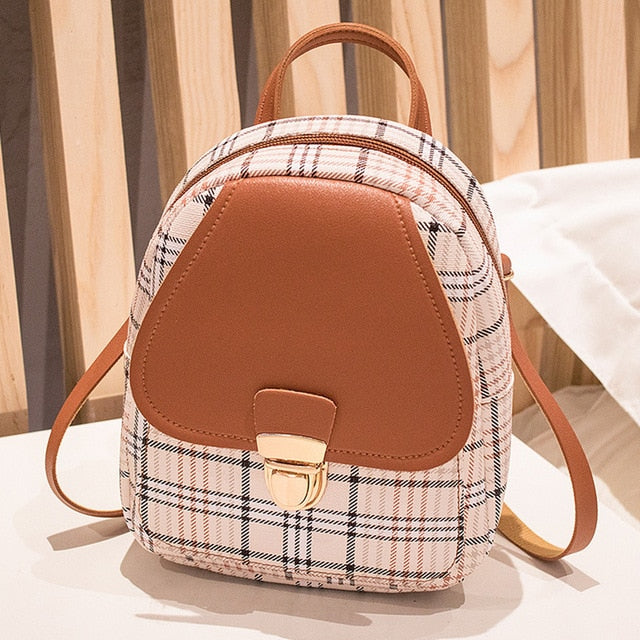 Mini Backpack Women PU Leather Bag