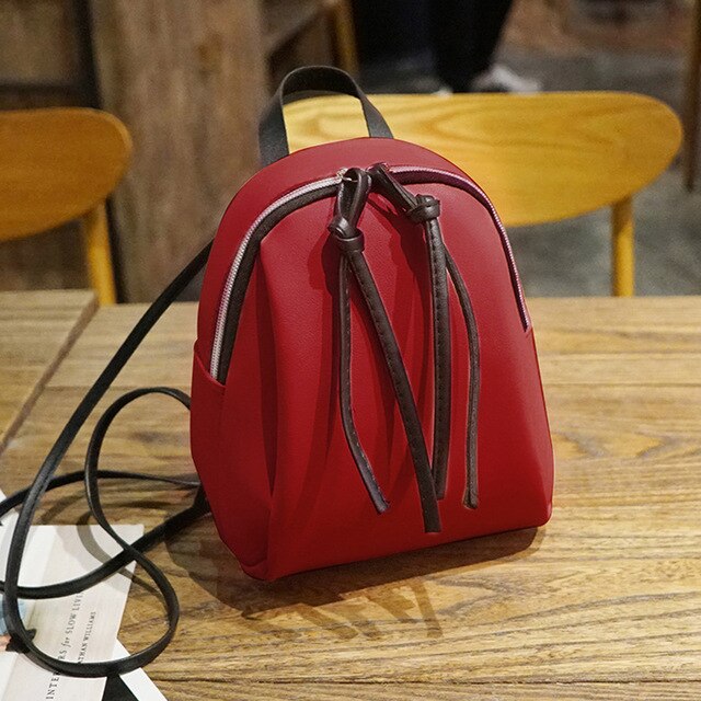 Mini Backpack Women PU Leather Bag